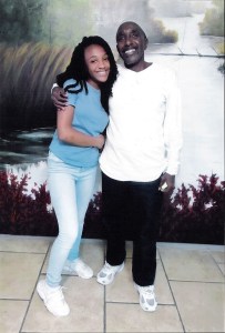 Zulu with his grandaughter, visiting in November of 2017