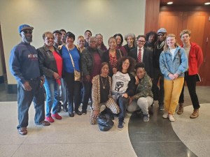 Zulu's supporters before the court room on Nov. 25, 2019